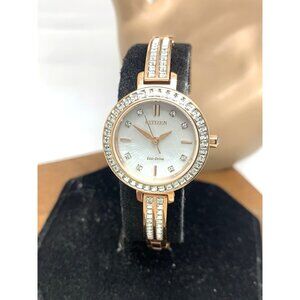 Citizen Women's Watch EM0863-53D Eco Drive Mother of Pearl Dial Rose Gold Steel